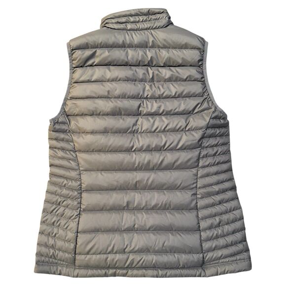 Patagonia Down Sweater Vest Womens Medium Gray Quilted Puffer Krave Company Logo - Picture 3 of 9